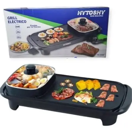 Grill electrico parrilla y olla 2000w