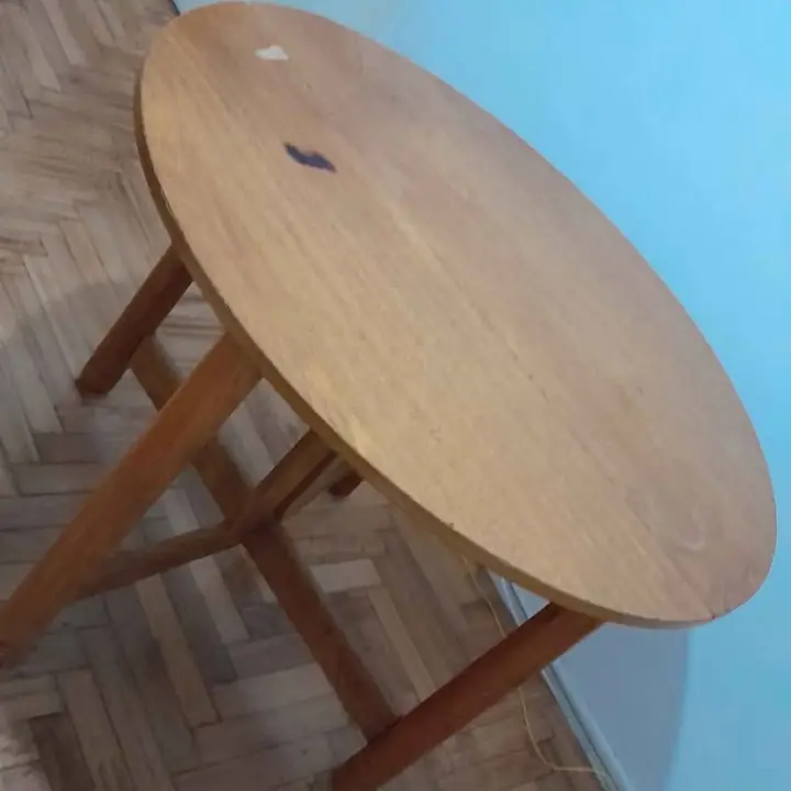 Mesa plegable redonda