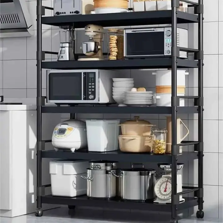Estante PVC rack multiuso 5 estantes 132 57 28