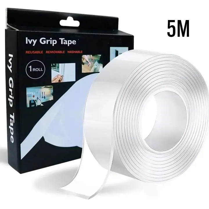 Cinta nano bifaz 5m largo 3cm ancho 1mm grosor