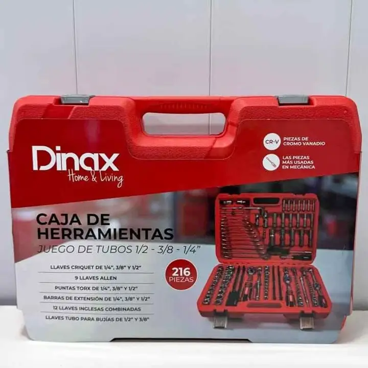 Caja de herramientas dinax 216 pcs