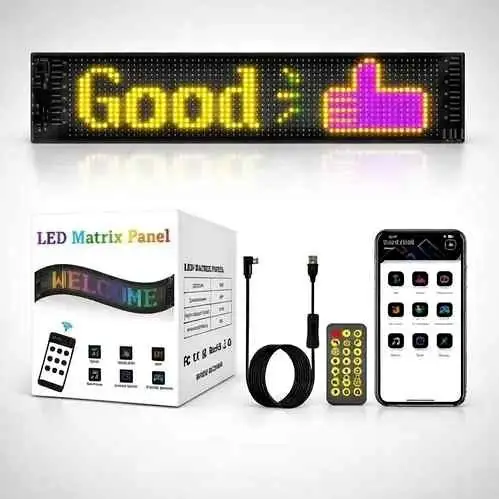 Cartel Led Rgb Programable Flexible 16x32 Pixeles