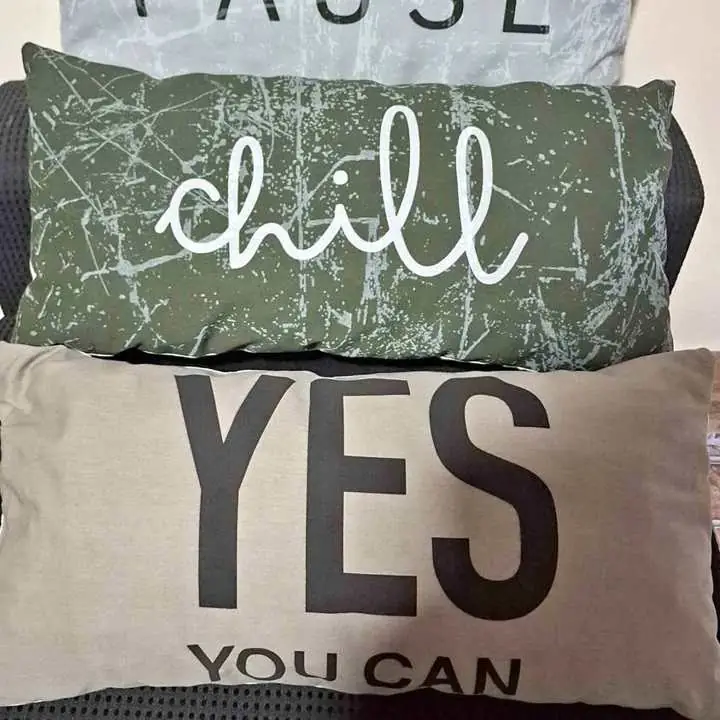 Almohadones Decorativos relax y optimismo $13.000c/u