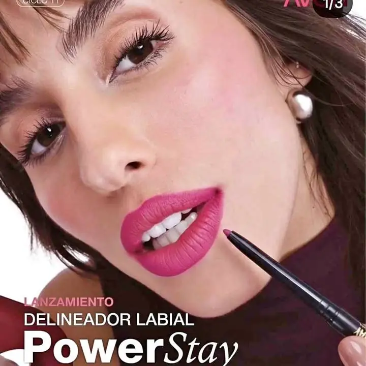 Delineador de labios retractil power stay rosa magenta avon