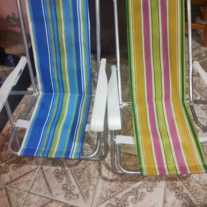 Silla reposera de aluminio en buen estado