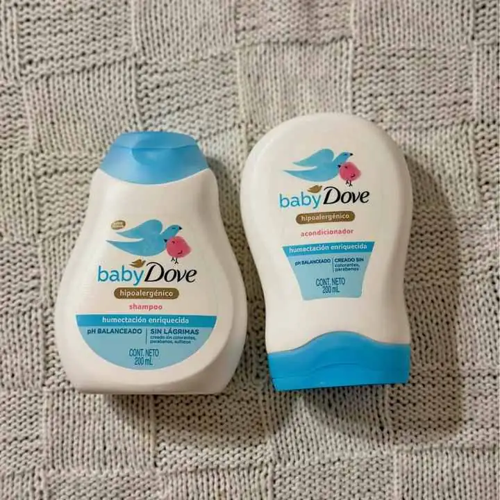 Shampoo y acondicionador baby dove en promo