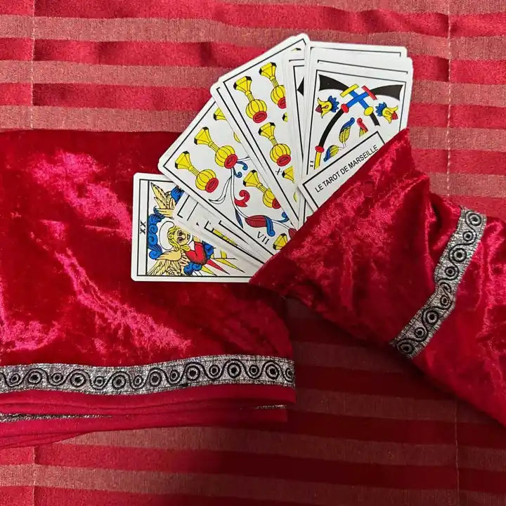 Tarot de Marsella Jodorowsky & Camoin - 78 Cartas + bolsita y manta terciopelo machacado (Nuevo)