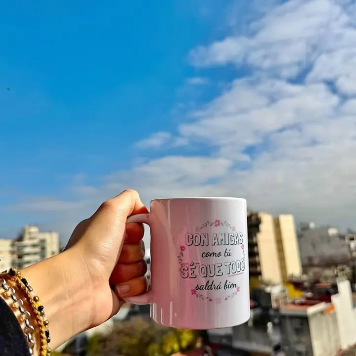Taza de cerámica para amiga