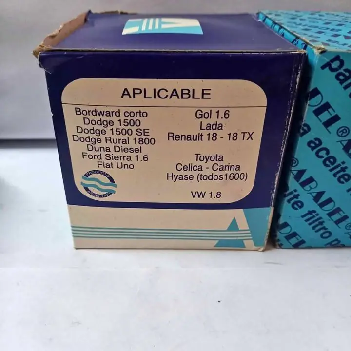 Filtro de aceite para Dodge 1500, Duna Diésel, R18, Toyota Celica /Carina , Hyase y más