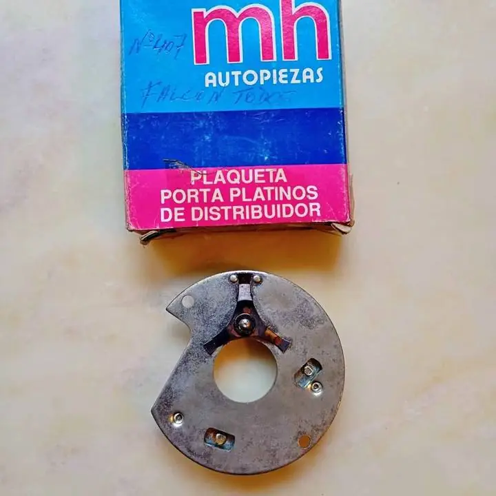 Plaqueta porta platinos de distribuidor MH para Ford Falcón y Torino