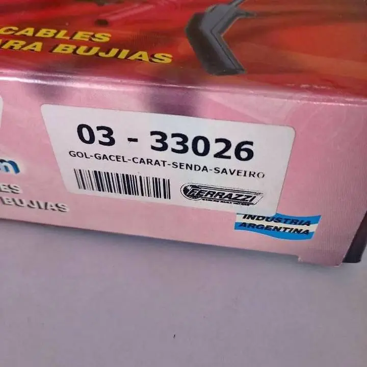 Cables supresores para bujia Ferrazzi para Volkswagen Gol / Gacel / Carat / Senda y Saveiro