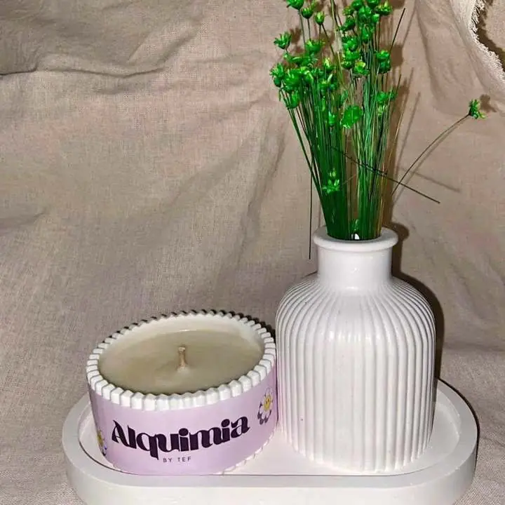 Velas aromáticas y deco en yeso artesanal- Todo personalizado