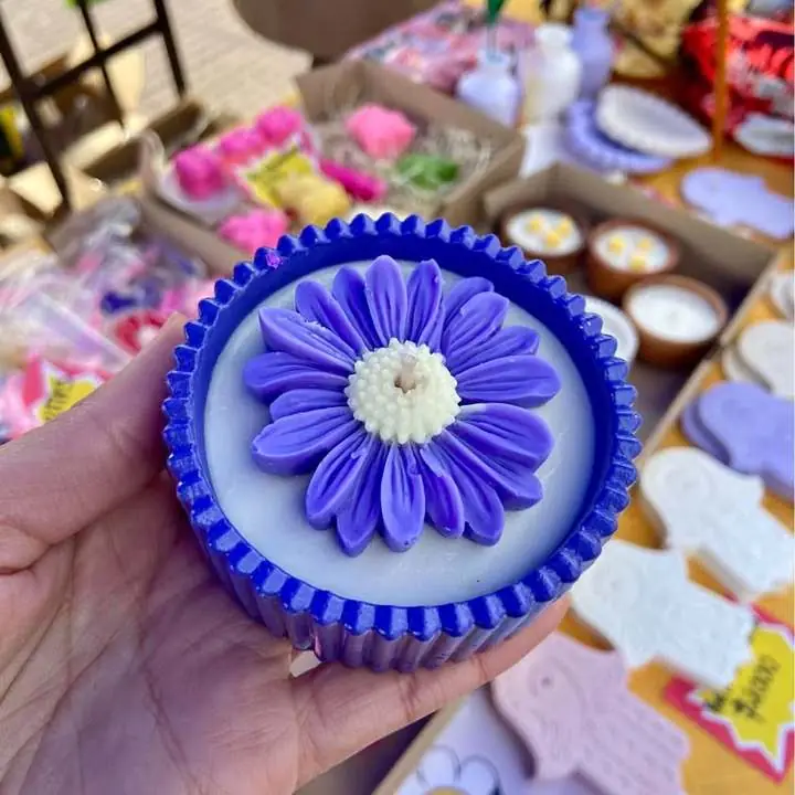 Velas aromáticas decorativas y deco en yeso artesanal