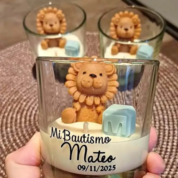 Souvenirs en vaso personalizados/ velas aromáticas