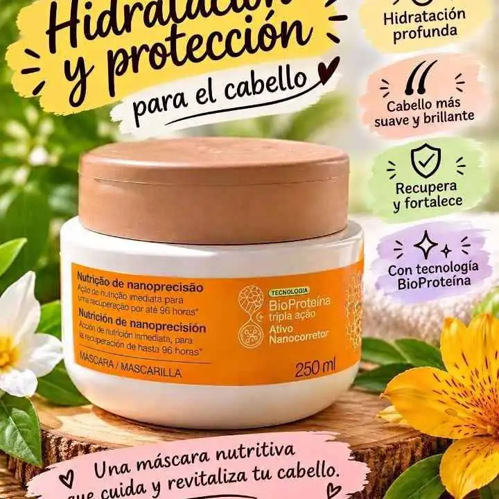 Máscara capilar lumina natura oferta