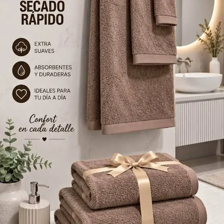 Set x3 Toallas de Secado Rápido