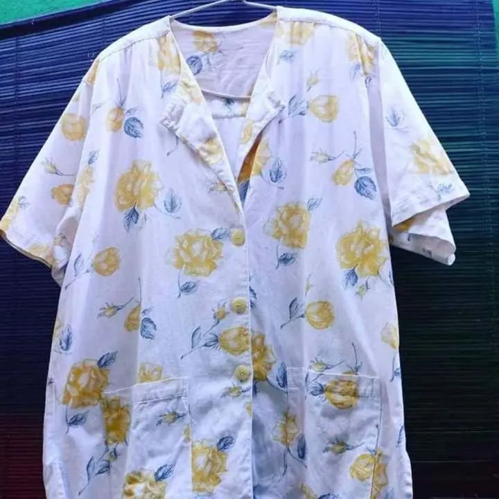 Saco vintage talle L puro algodon
