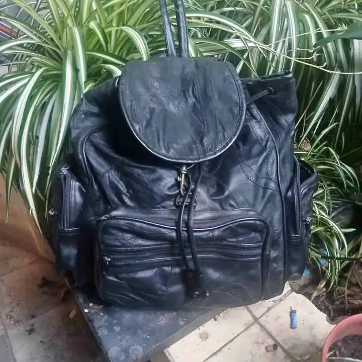 Mochila de cuero