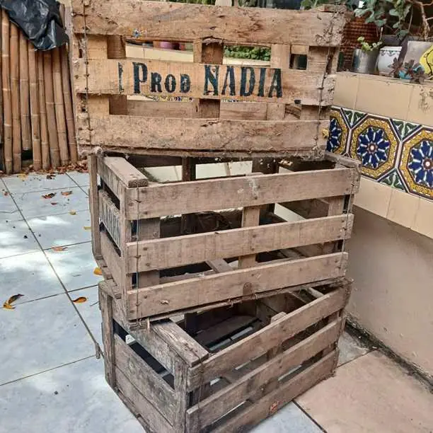 Cajones de madera apilables multiuso los 3 x $18.000