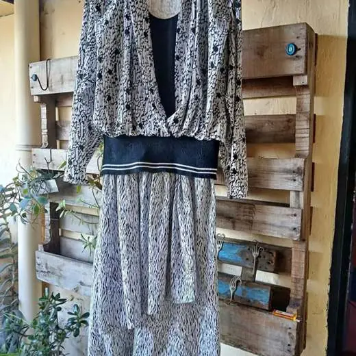Vestido vintage talle L real liquido