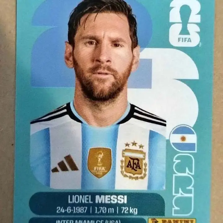 MESSI Figurita ARG 17 NUEVA