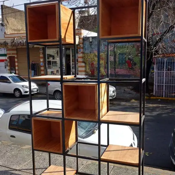 Cubiculos organizadores estilo industrial