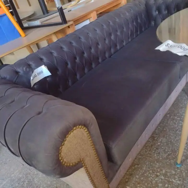 Sillón Chesterfield 3 cuerpos