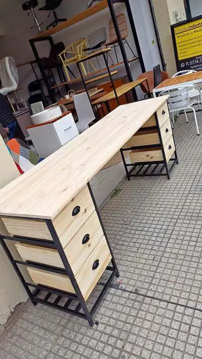 Escritorio estilo industrial