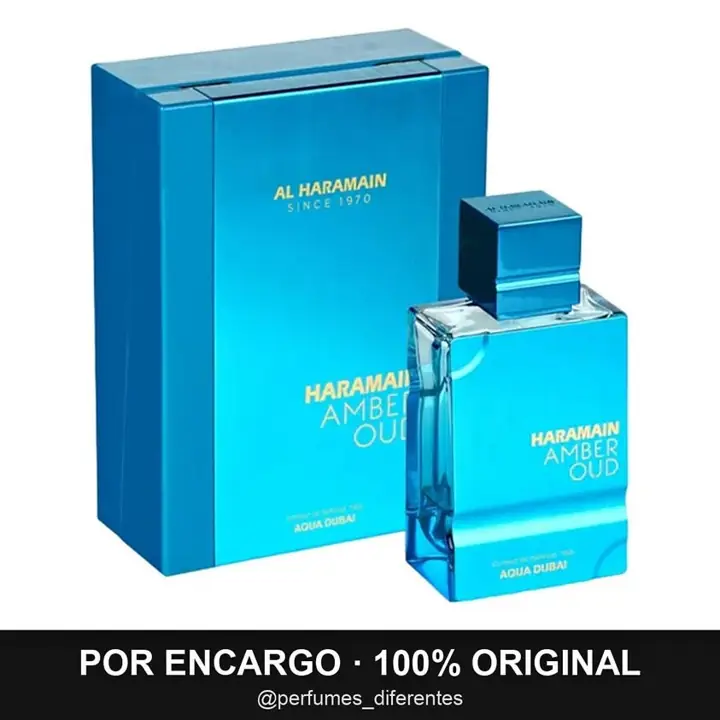 Perfume al Haramain Amber Oud Aqua Dubai Extrait 100ml