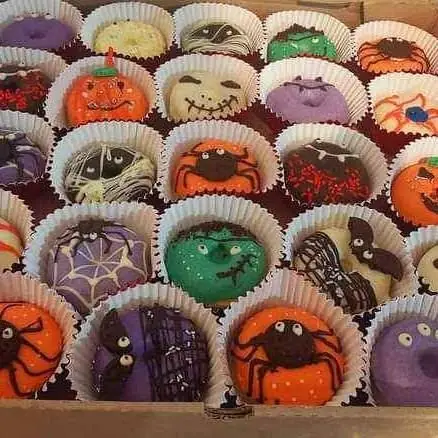 Mini donitas tematica halloween