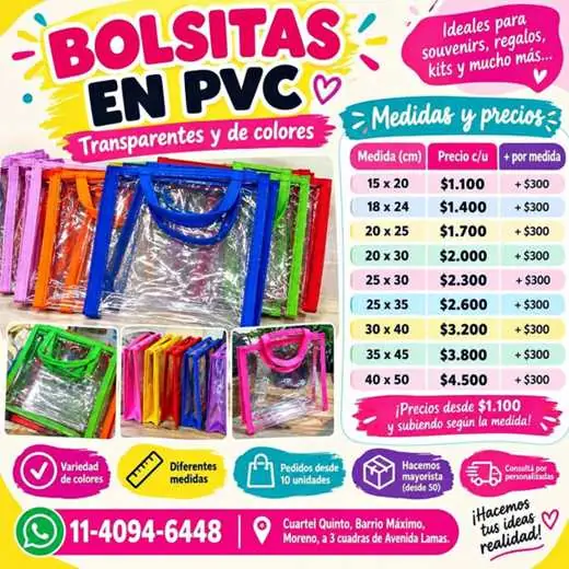 Bolsitas pvc