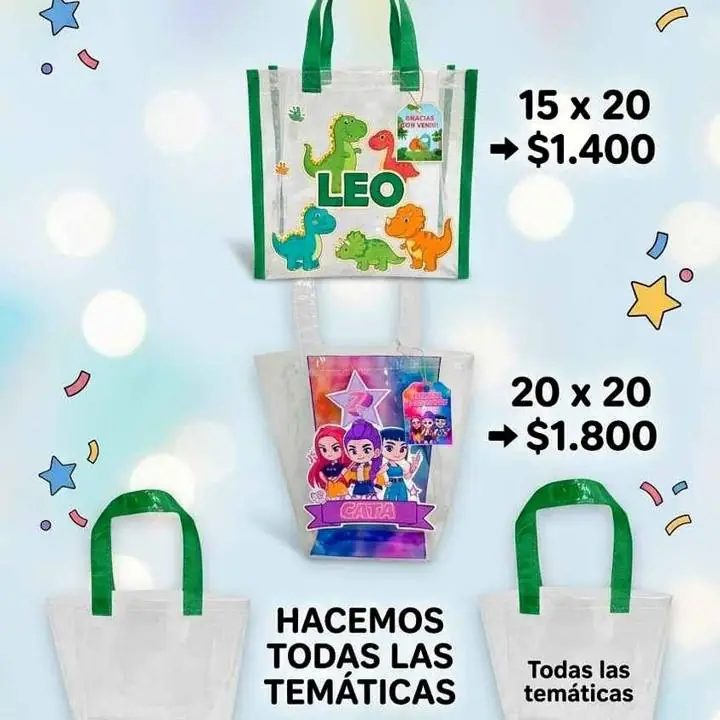 Bolsitas en PVC personalizadas todas las temáticas