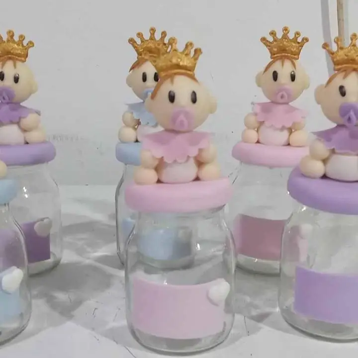 Hermosa frasquitos recuerdos para bautismos.nacimiento .baby