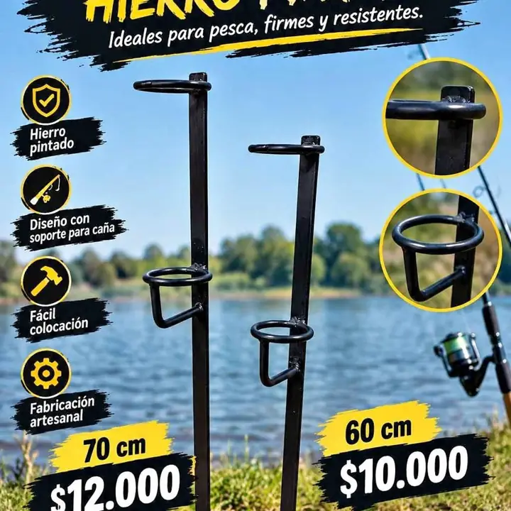 Posacañas hierro