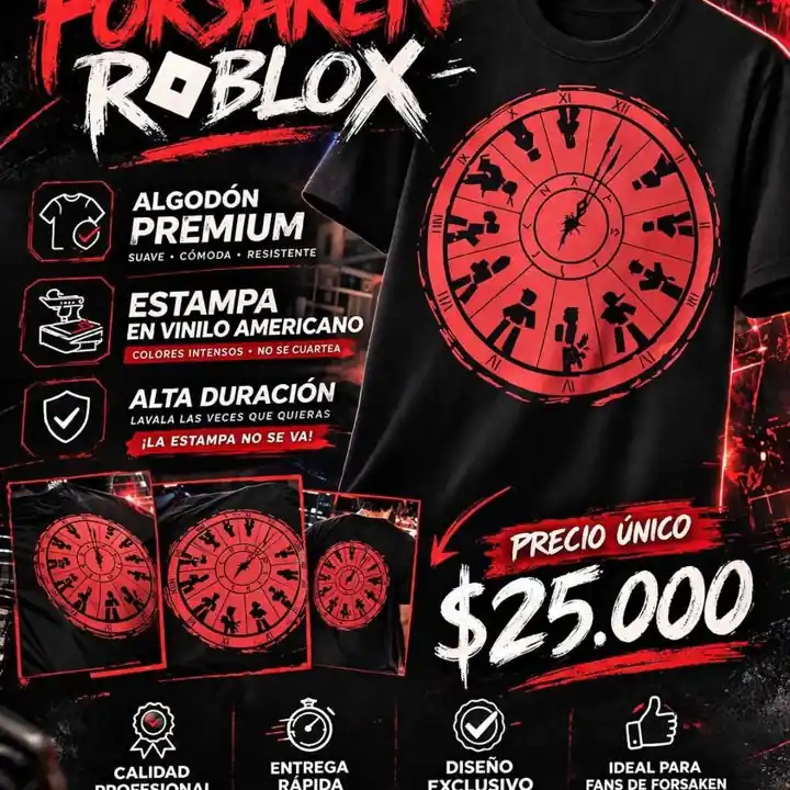 Remera roblox forsaken
