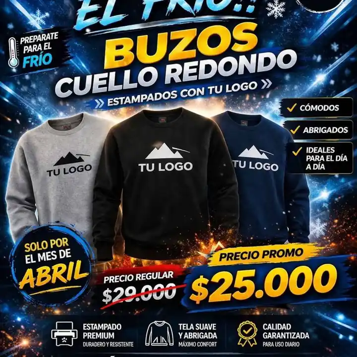 Buzos algodon estampados