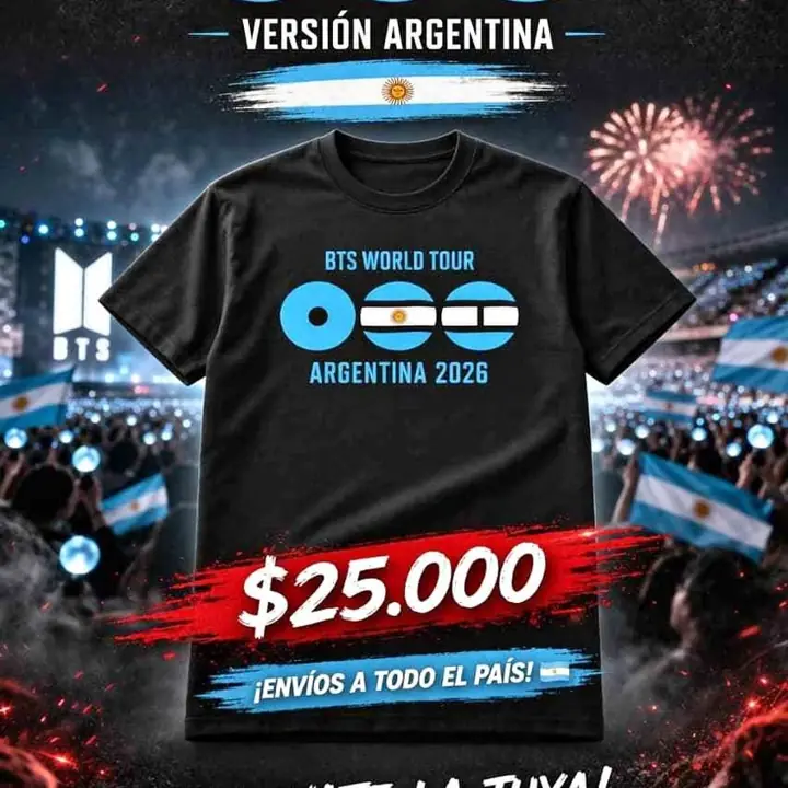 Remera bts vinilo