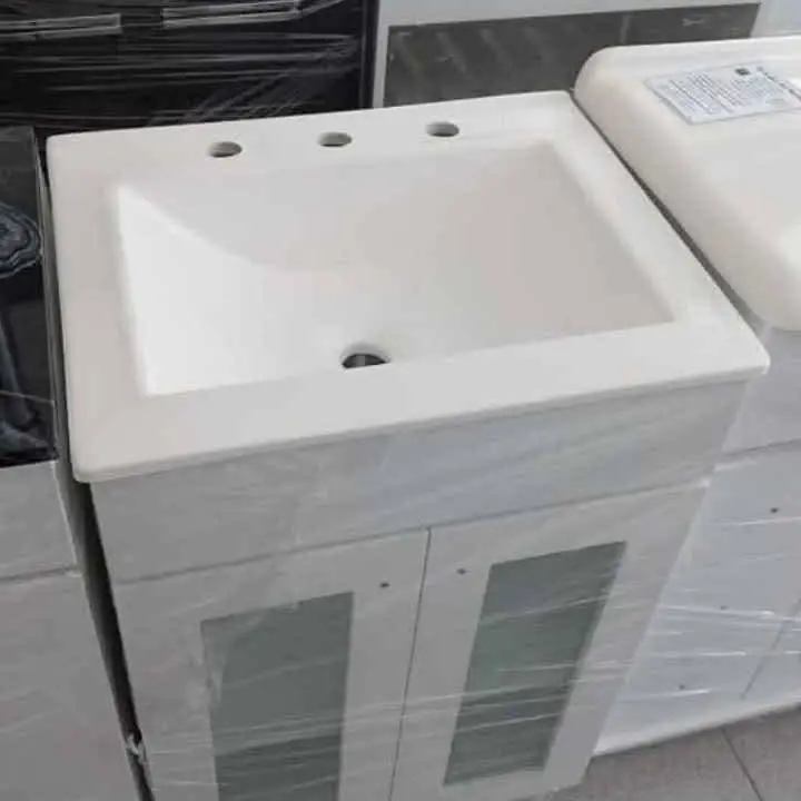 Vanitory 50x40x80 2 puertas vidrio