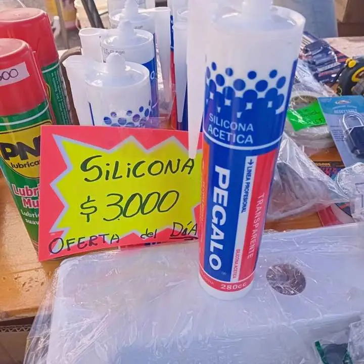 Silicona acetica hasta agotar stock