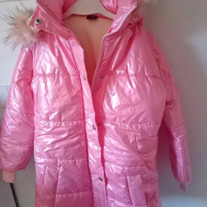 Camperon talle 12 rosa metalizado