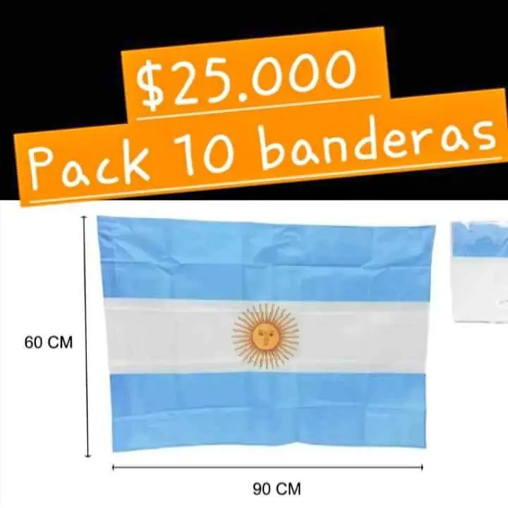 Bandera por mayor y menor pack eco