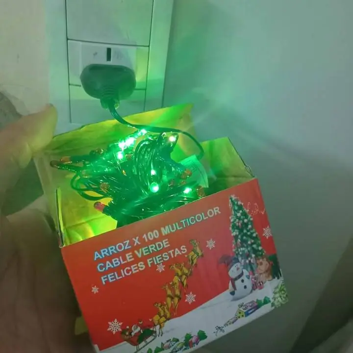 Luz navidad clásica arroz