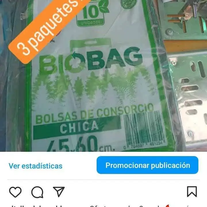 Bolsas de residuo chica 3 paquetes de 10u. X $1200