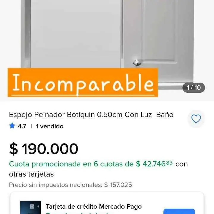 Espejo baño botiquín al público