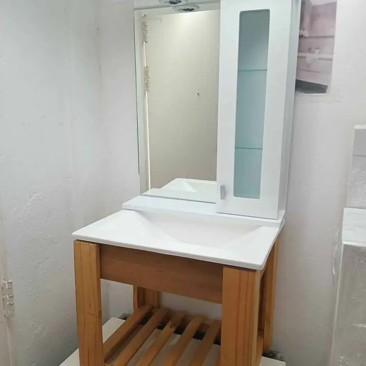 Combo baño vanitory + espejo + bacha