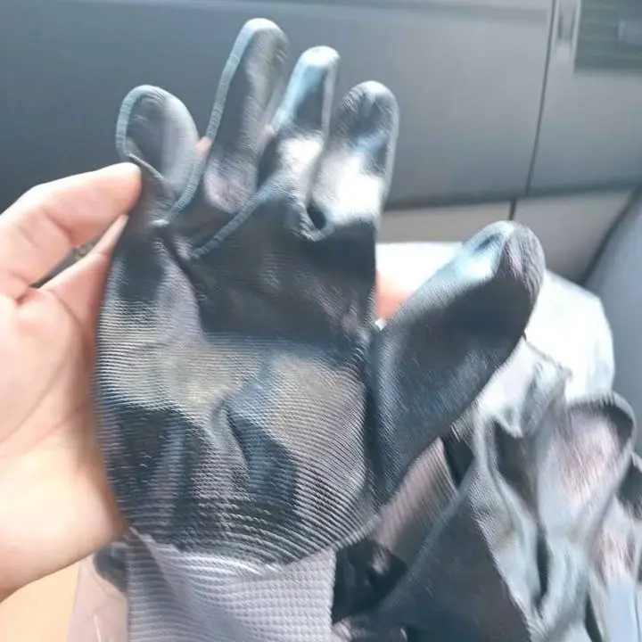 Par guantes nítrilo guantes trabajo
