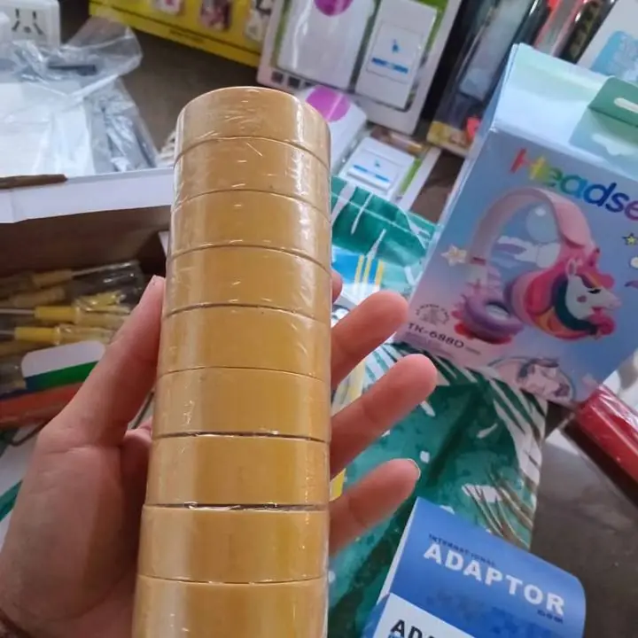 Cinta aisladora amarilla.tubo x 10