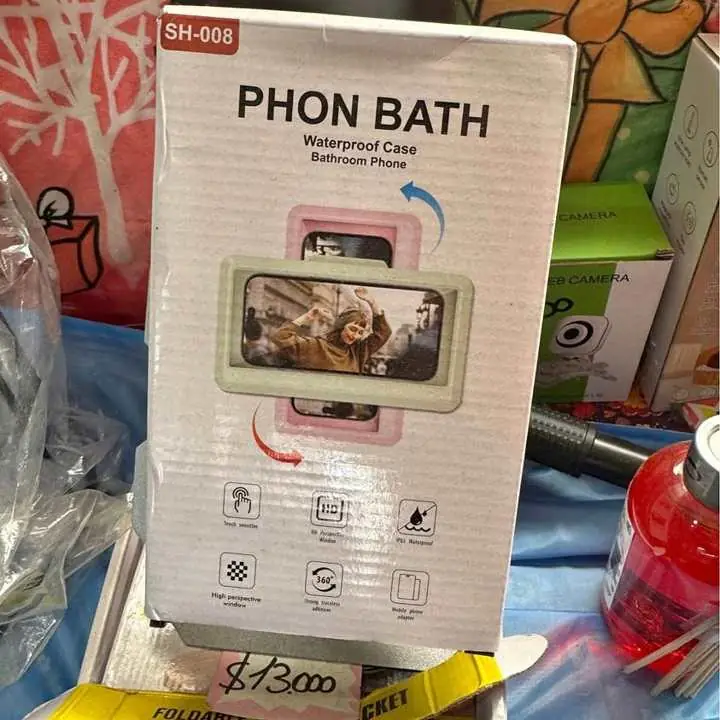 Funda para celular para el baño