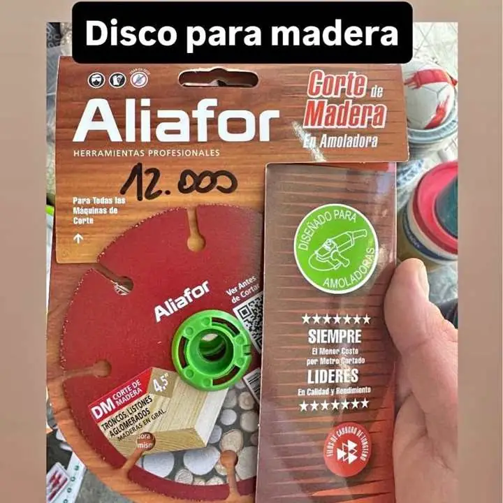 Disco para madera aliafor