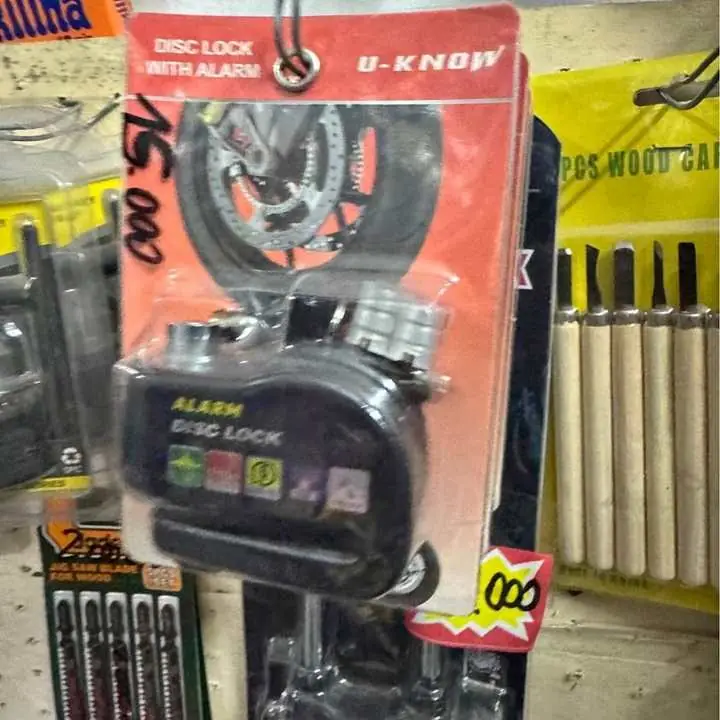 Candado traba disco con alarma